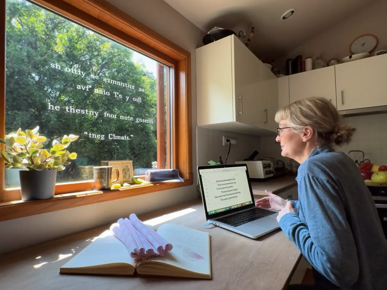 A homeowner comparing sash window quotes at a table